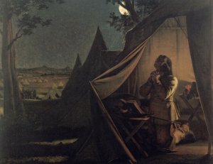 The Night before Naseby Oil painting by Augustus Leopold Egg