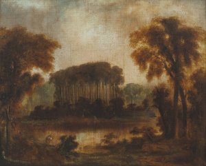 The Hundred Pines, James Island, South Carolina Oil painting by Augustus Paul Trouche