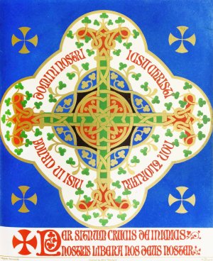 A Floriated Cross by Augustus Pugin Oil Painting