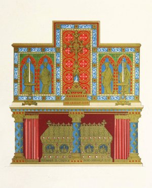 Altar wtith Shrine by Augustus Pugin Oil Painting