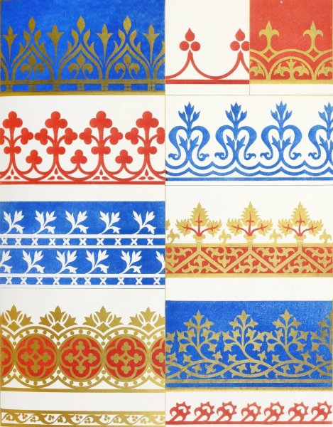 Main Product Photo of Bordures  Painting by Augustus Pugin