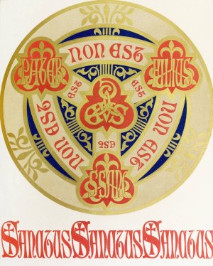 Emblem of the most Holy Trinity by Augustus Pugin Oil Painting