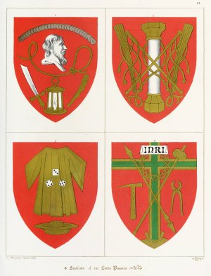 Emblems of our Lord's Passion. by Augustus Pugin Oil Painting