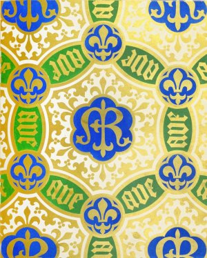 Patterns for Diapering 1 by Augustus Pugin Oil Painting