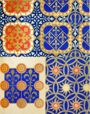 Patterns for Diapering 5 by Augustus Pugin Oil Painting