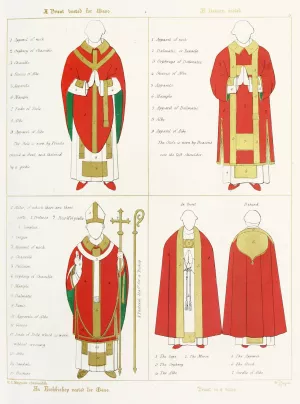 The Proper Names by which the Various Vestments are Distinguished Oil painting by Augustus Pugin