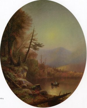 Round Lake, Hamilton County, NY Oil painting by Augustus Rockwell