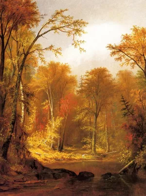 The Moose River by Augustus Rockwell Oil Painting