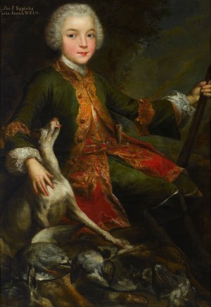 Portrait of Jozef Sapieha by Augustyn Mirys Oil Painting