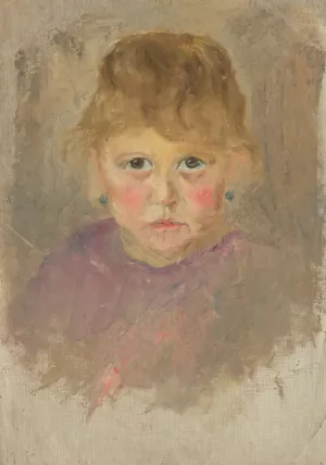 Head Study of a Woman by Aurel Ballo Oil Painting