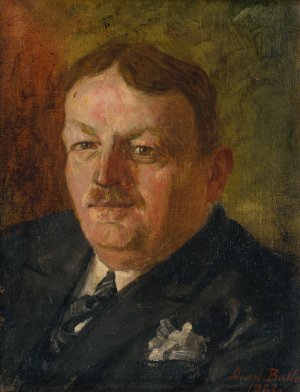 Portrait of Pavol Gall by Aurel Ballo Oil Painting