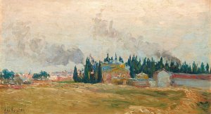 Alrededores de Madrid by Aureliano De Beruete Oil Painting