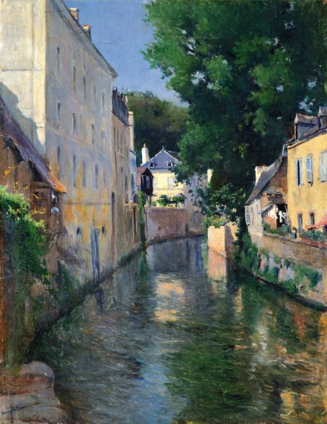 The River Isole  by Aureliano De Beruete - Hand-Painted Oil Painting Reproduction
