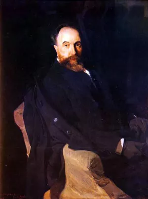 Retrato de Beruete por Sorolla painting by Aureliano De Beruete y Moret