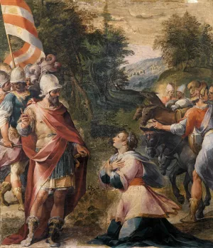 David And Abigail by Avanzino Nucci Oil Painting