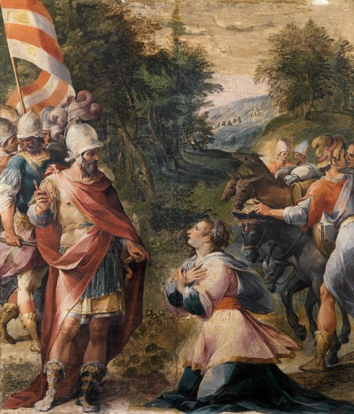 Main Product Photo of David And Abigail Painting by Avanzino Nucci