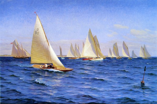 Main Product Photo of The Race Painting by Axel Johansen