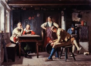Proposal by Axel Kulle Oil Painting
