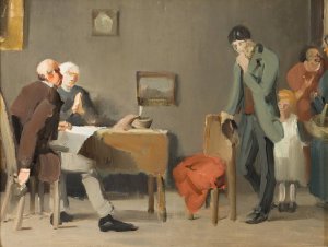 The Prodigal Son. Sketch by Axel Kulle Oil Painting