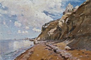 Part of the Shore near Visby by Axel Lindman Oil Painting