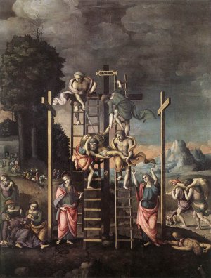 Deposition Oil painting by Bacchiacca
