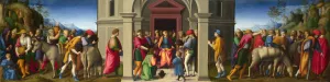 Joseph receives his Brothers on their Second Visit to Egypt by Bacchiacca Oil Painting