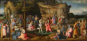 The Baptism of Christ by Bacchiacca Oil Painting