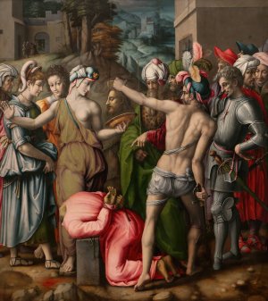 The Beheading of John the Baptist by Bacchiacca Oil Painting