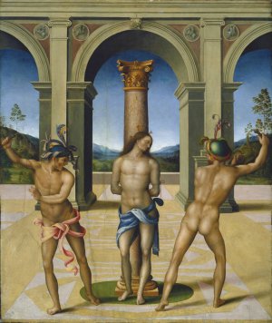 The Flagellation of Christ by Bacchiacca Oil Painting