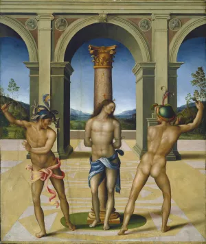 The Flagellation of Christ by Bacchiacca Oil Painting
