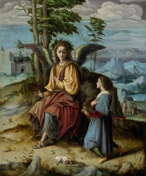 Tobias and the Angel by Bacchiacca Oil Painting