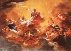 Apotheosis of St Ignatius by Baciccio - Oil Painting Reproduction