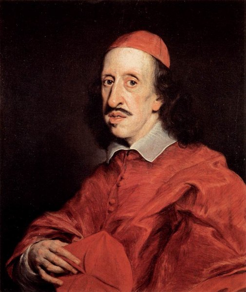 Cardinal Leopoldo de' Medici by Baciccio - Hand-Painted Oil Painting Reproduction