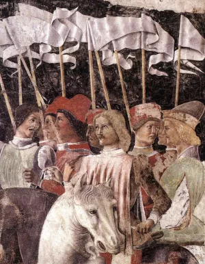 Horseman Detail by Baldassare Estense - Oil Painting Reproduction