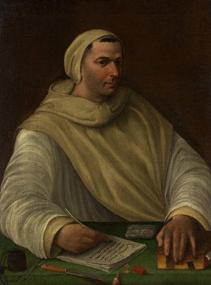 Portrait of an Olivetan Monk by Baldassare Peruzzi Oil Painting