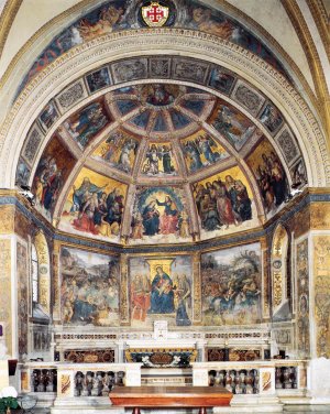 Wall Paintings Oil painting by Baldassare Peruzzi