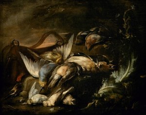 Hunted Birds by Baldassarre De Caro Oil Painting