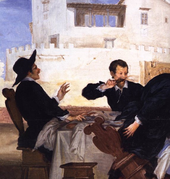 Main Product Photo of One of Father Arlotto's Tricks (detail) Painting by Baldassarre Franceschini