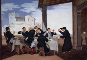 One of Father Arlotto's Tricks by Baldassarre Franceschini Oil Painting