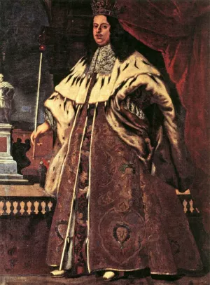 Portrait of Grand Duke Cosimo III de' Medici by Baldassarre Franceschini Oil Painting