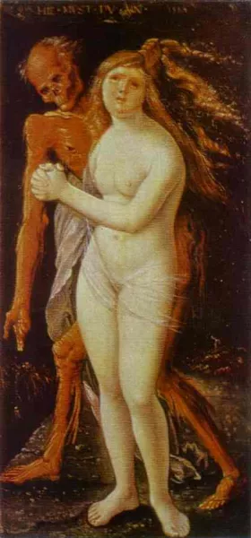 Girl and Death by Baldung Grien Hans - Oil Painting Reproduction