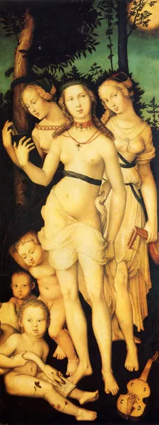 Harmony Of The Three Graces painting by Baldung Grien Hans