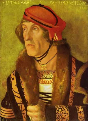Ludwig, Count von Lowenstein by Baldung Grien Hans - Oil Painting Reproduction