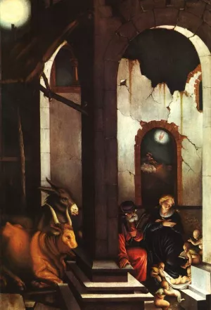 Nativity - The Birth of Jesus painting by Baldung Grien Hans
