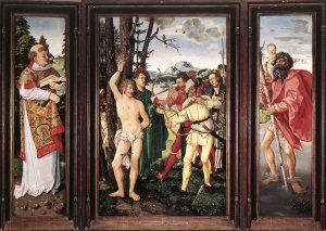 St Sebastian Altarpiece by Baldung Grien Hans Oil Painting