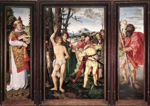 St Sebastian Altarpiece by Baldung Grien Hans - Oil Painting Reproduction