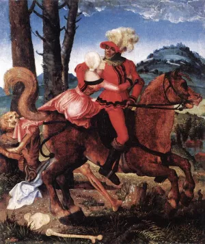 The Knight, the Young Girl, and Death by Baldung Grien Hans - Oil Painting Reproduction