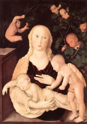 Virgin of the Vine Trellis by Baldung Grien Hans - Oil Painting Reproduction