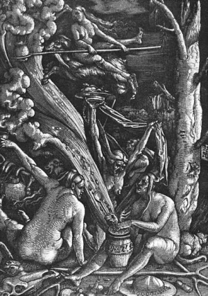 Witches Sabbath by Baldung Grien Hans - Oil Painting Reproduction