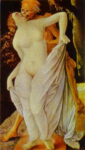 Woman and Death by Baldung Grien Hans Oil Painting